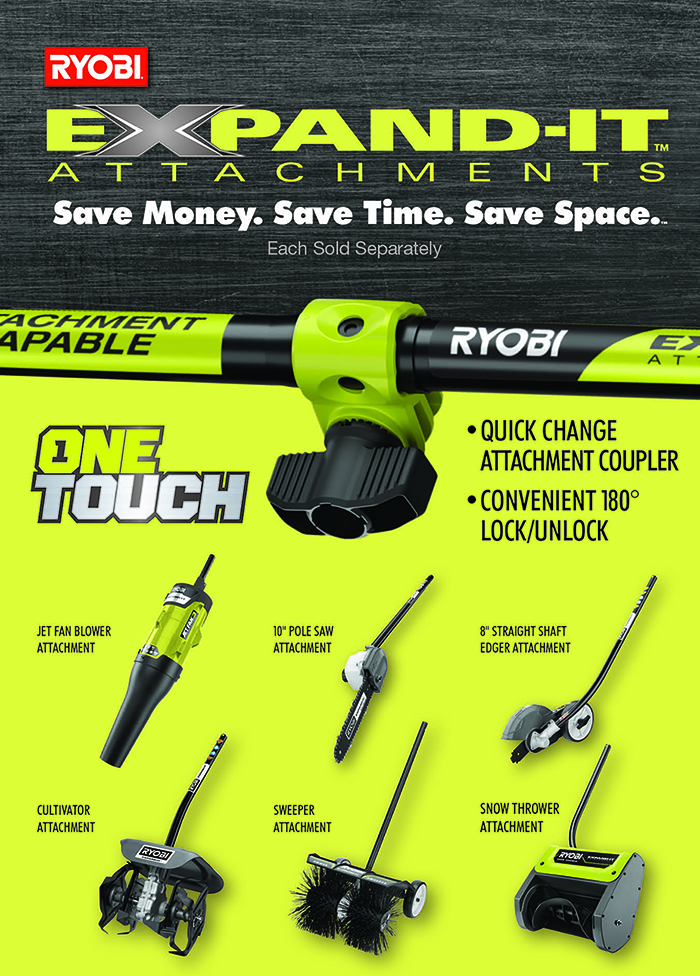 RYOBI 2-Cycle 25cc Gas Full Crank Straight Shaft String Trimmer with